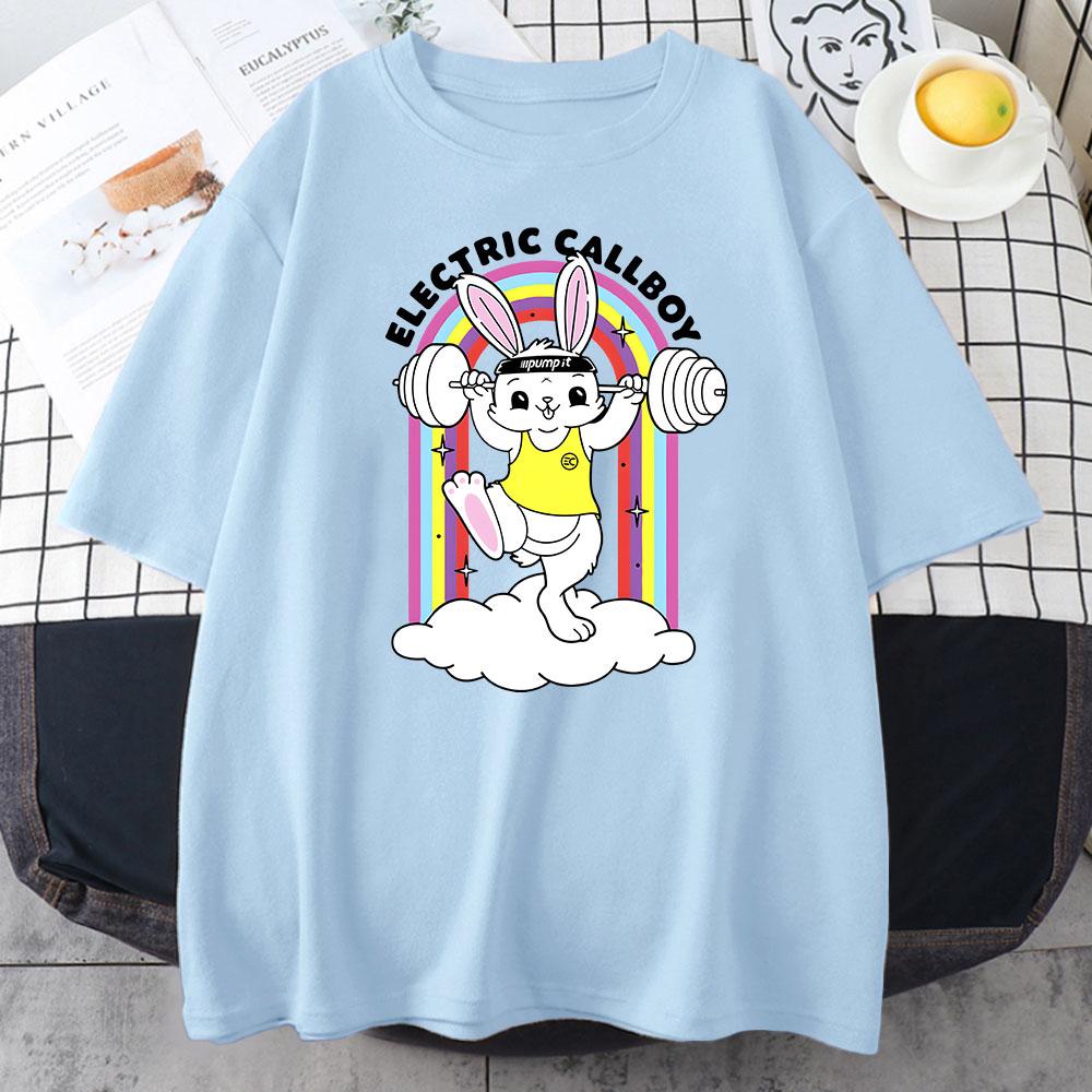 Boy's Band Electric Callboy T-shirts Grunge Style Graphic Printing T Shirt Women/Men Tees Short Sleeve Cotton Soft Tshirt