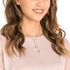 Swarovski Symbolisches Nazar-Auge Y-förmige Kristallkette Damen Halskette Blau Roségold 5425861