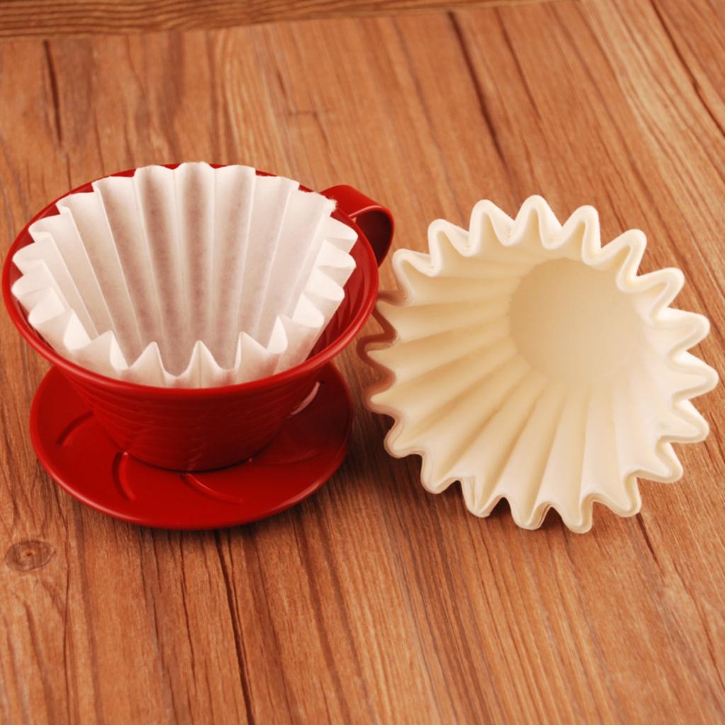 500pcs Coffee Filter Paper, Suitable For Coffee Machine Replacement Round Coffee Filter Paper, Disposable Paper Filter Paper