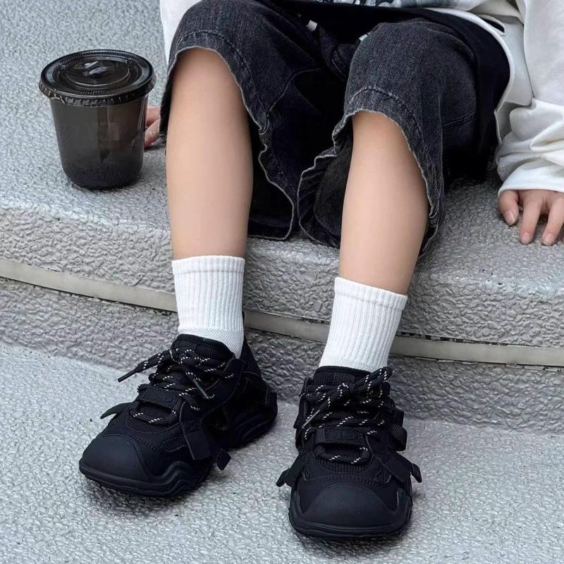 Kids' Genuine Leather Sports Shoes for Boys and Girls - Breathable and Casual Outdoor Sneakers