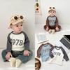 Infants & Toddlers Korean Style Retro Cotton Long-Sleeve T-Shirt - Boys & Girls Spring/Autumn Fashion Top