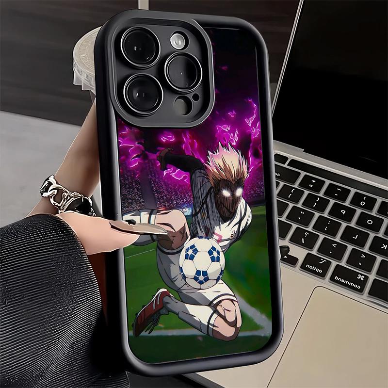 

Phone Case for iPhone 17 Air 16E 15 16 Pro Max Blue L-Lock Shidou Ryusei Cover 14 Plus 13 12 Mini Soft Shell Silicone Fundas iPhone 16E