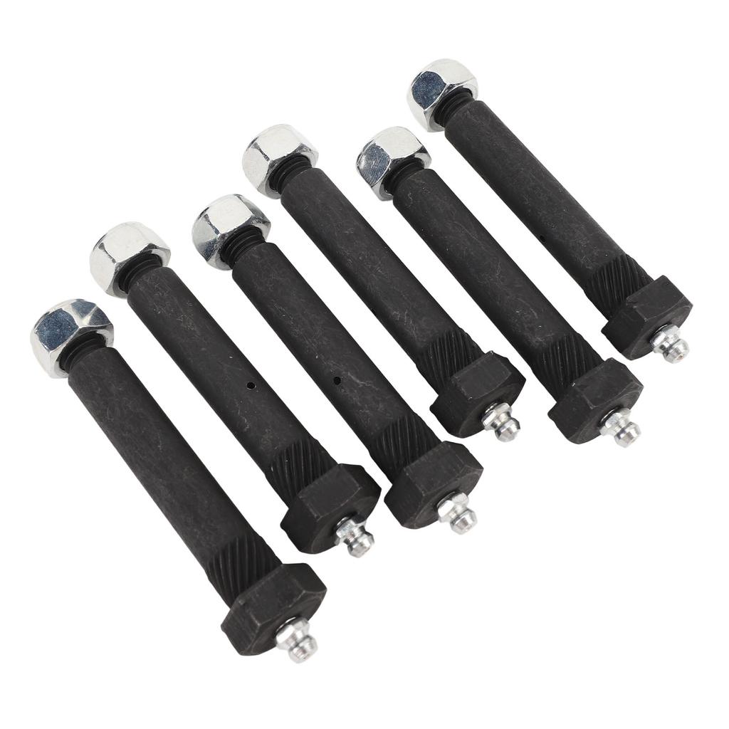 6pcs Spring Shackle Bolts Lock Nut 9 16 X 3in Trailer Axle Greaseable Spring Bolts for Most Trailer Axles