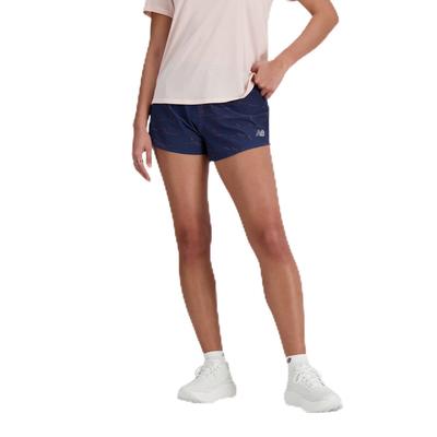 Shorts RC Seamless Briefs Printed 3 Inch Shorts NML [New Balance] Women's (WS41201) (Navy Multi)