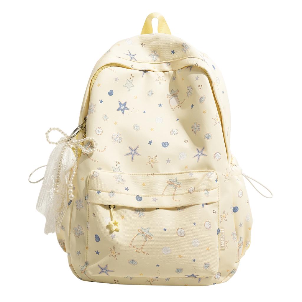 Schoolbag Cartoon Cute Casual Bag Backpack Women's Outdoor Large Capacity Large Capacity School Bag Fashion Versatile Star Backpack