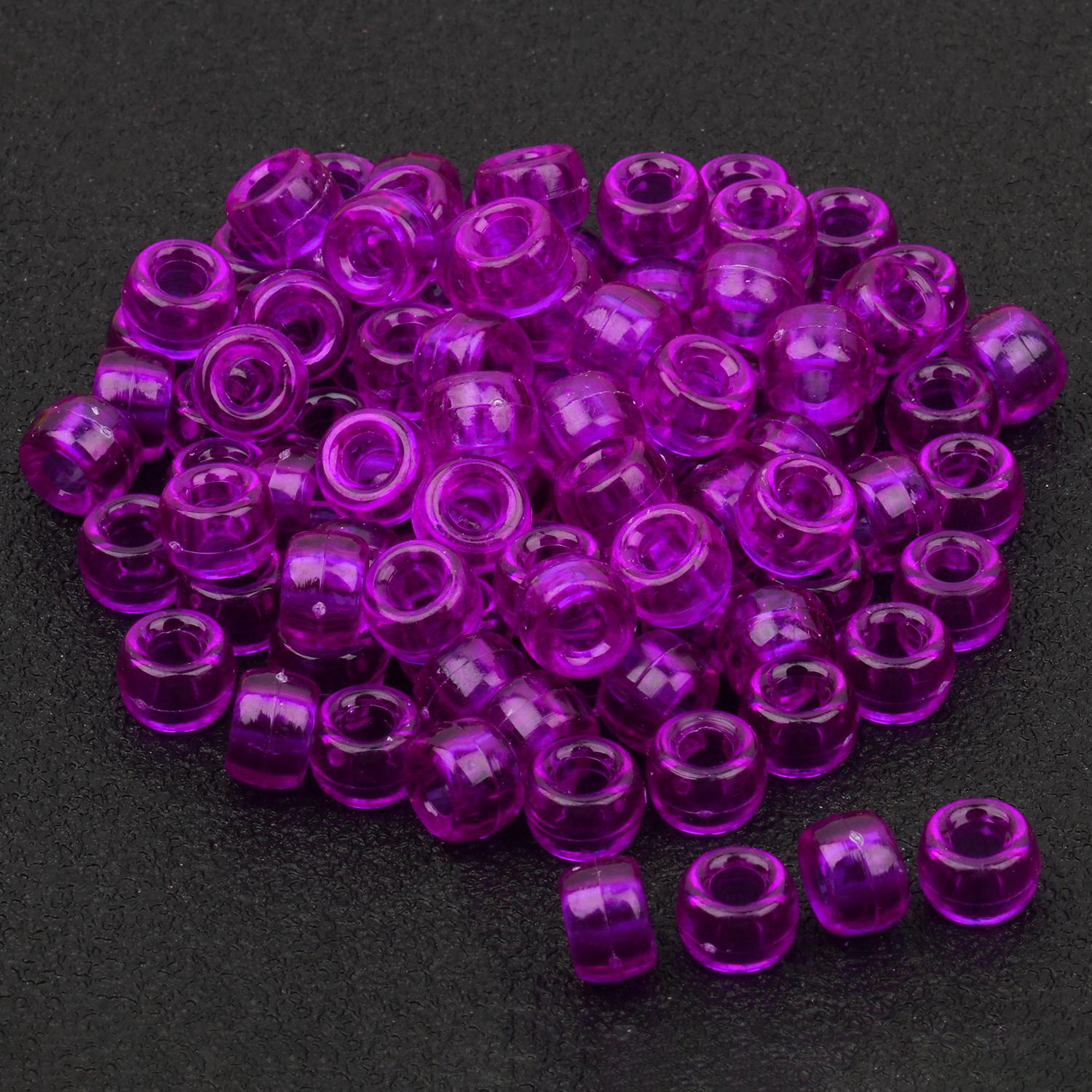 Glow In Dark Color Mixed Pony Beads For Friendship Bracelet Making Size 6x9mm 1000pcs - Foto 11