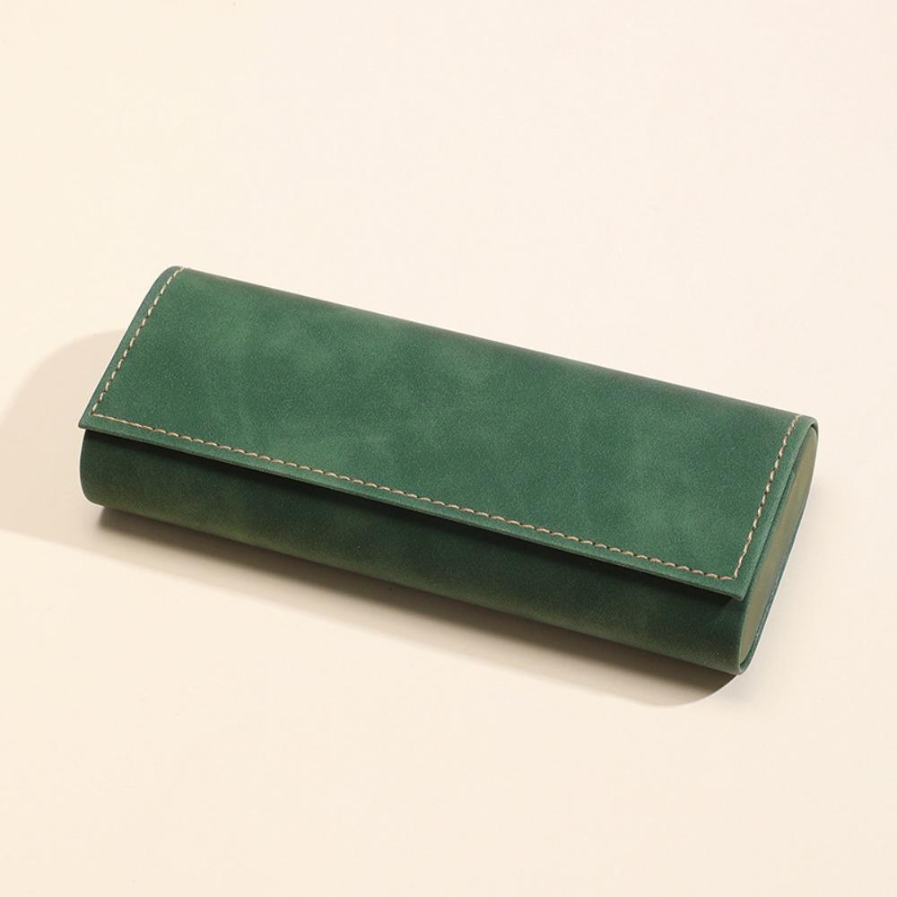 Anti-lost Pu Glasses Case Leather Sunglasses Protective Case Simple Glasses Bag Daily Style 1