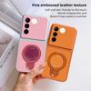 For Vivo S16 S16 Pro Case Vivo V27 V27 Pro Cover Vivo S16e Vivo V27e leather Case Magnetic Bracket Magsafe Holder Stand Cover