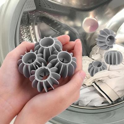 8Pcs Magic Laundry Balls Clothes Stain Removal Silicone Reusable Washing Ball for Knot Prevention Hair Catcher Cleaning Tool