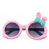 2026New children's cute cartoon sunglasses, baby sunshades, girls' sunglasses, princess rabbit glasses