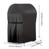 Oxford Fabric BBQ Gas Grill Cover Weather Resistant Dustproof for Outdoor Use with Secure Drawstring and Strap