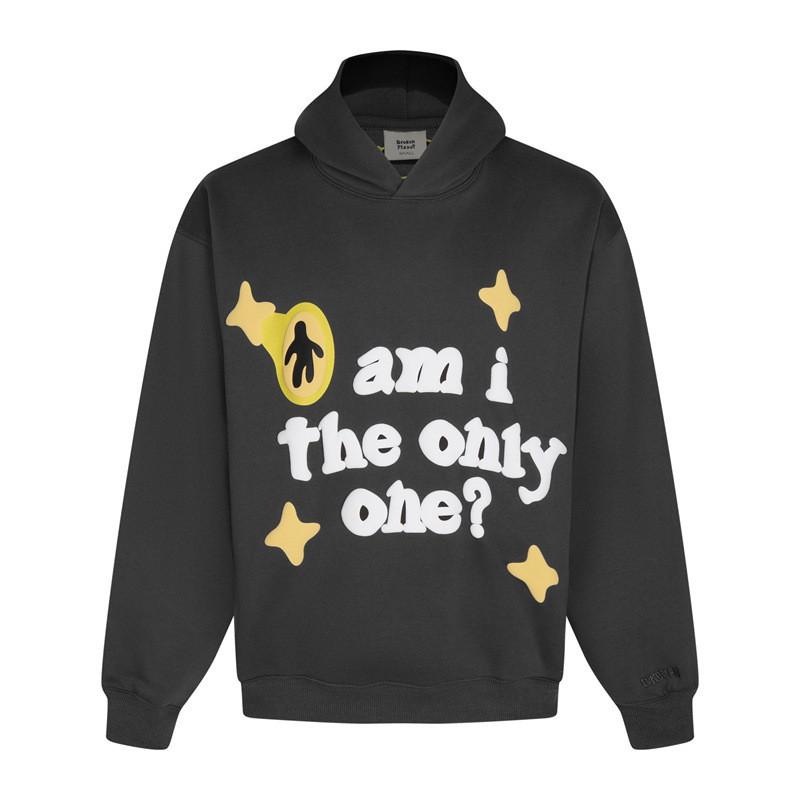 Broken Planet Hoodie Mens Oversized Streetwear Cotton Sweatshirt With Graphic Print 2025
