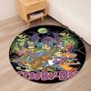 Scooby-Doo Printed Round Rug Carpet Chair Rug Area Rug Entryway Doormats,for Office Chair Living Room Bedroom Kitchen Room.