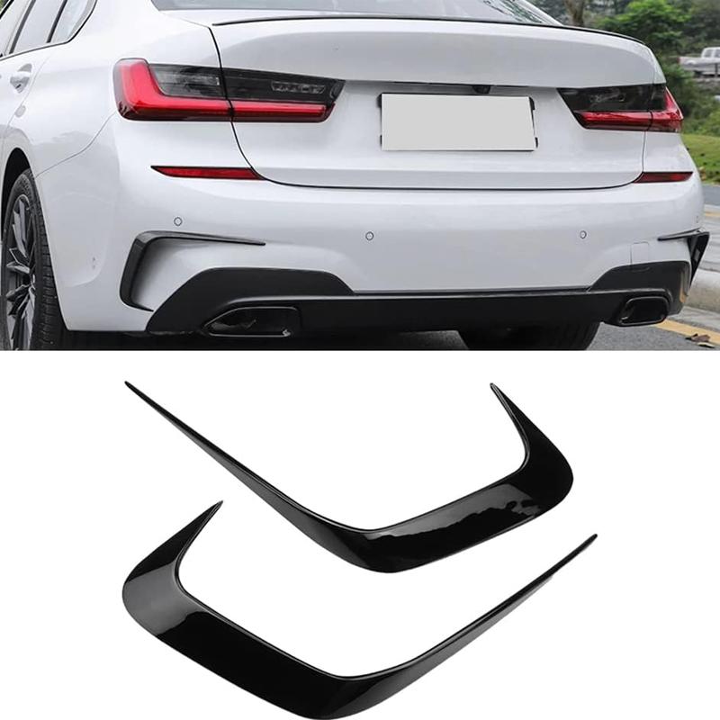 Für BMW 3er Zubehör G20 G28 318i 320i 325i 330i 2019-2020 Heckstoßstangen-Flossenabdeckung Verkleidung Seitensplitter Flügelspoiler Canard