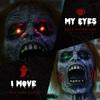 5.5ft Life Size Halloween Animatronic Standing Chainsaw Killer, with Light Up Eyes, Sound Activated Moving Body, Scary Halloween Decorations
