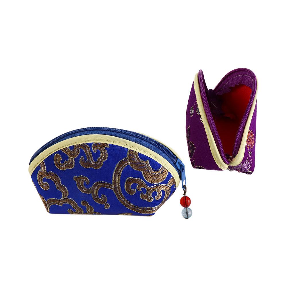 Wielokolorowe naszyjniki Etui Chiński styl Torba do przechowywania Etui na biżuterię Damska torba na biżuterię Portmonetka Saszetka