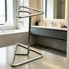 1pc Bathroom Organizer, Multi-Functional Toothbrush Holder Base, Stainless Steel Toothbrush Storage Rack, Makeup Brush Organizer