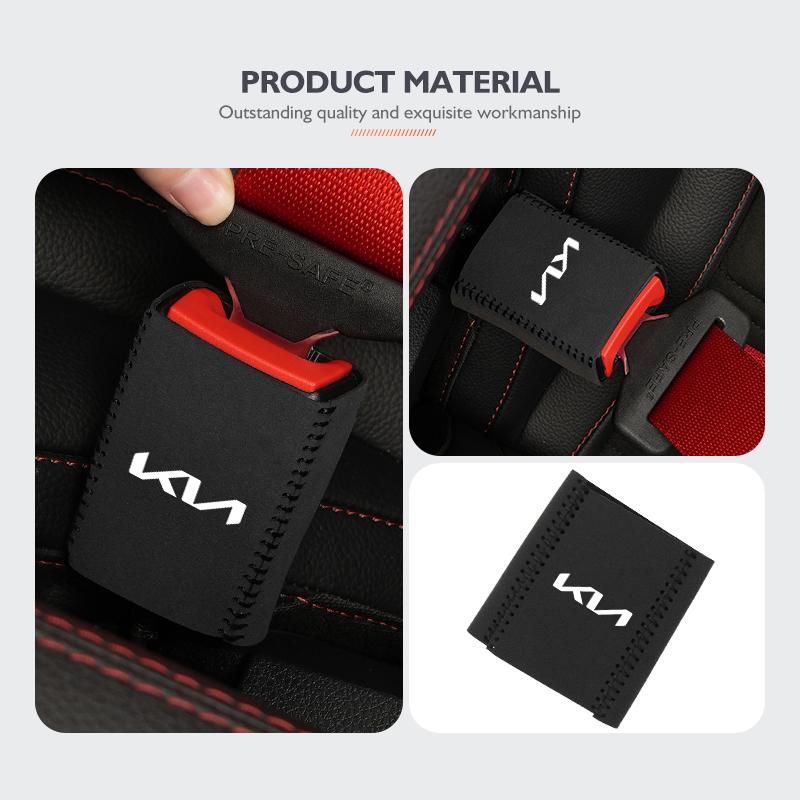 Car Seat Belt Anti Scratch Buckle Protector Cover Accessories For KIA K5 K2 Optima Soul Spectra Niro Cadenza Sephia Carens Hxqgn22