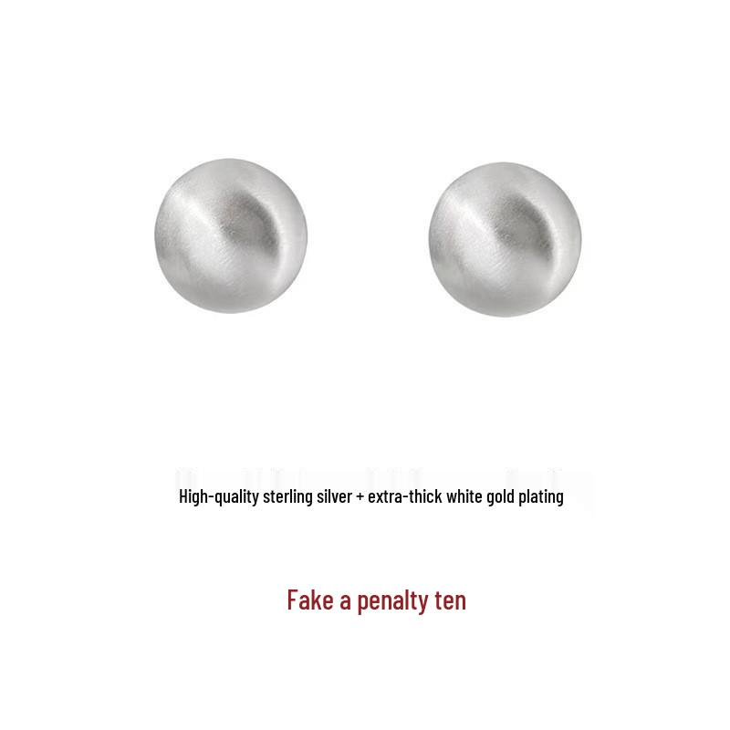 

Серьги-пусеты женские ретро из матового стерлингового серебра S999, ювелирные изделия класса люкс 999 Silver