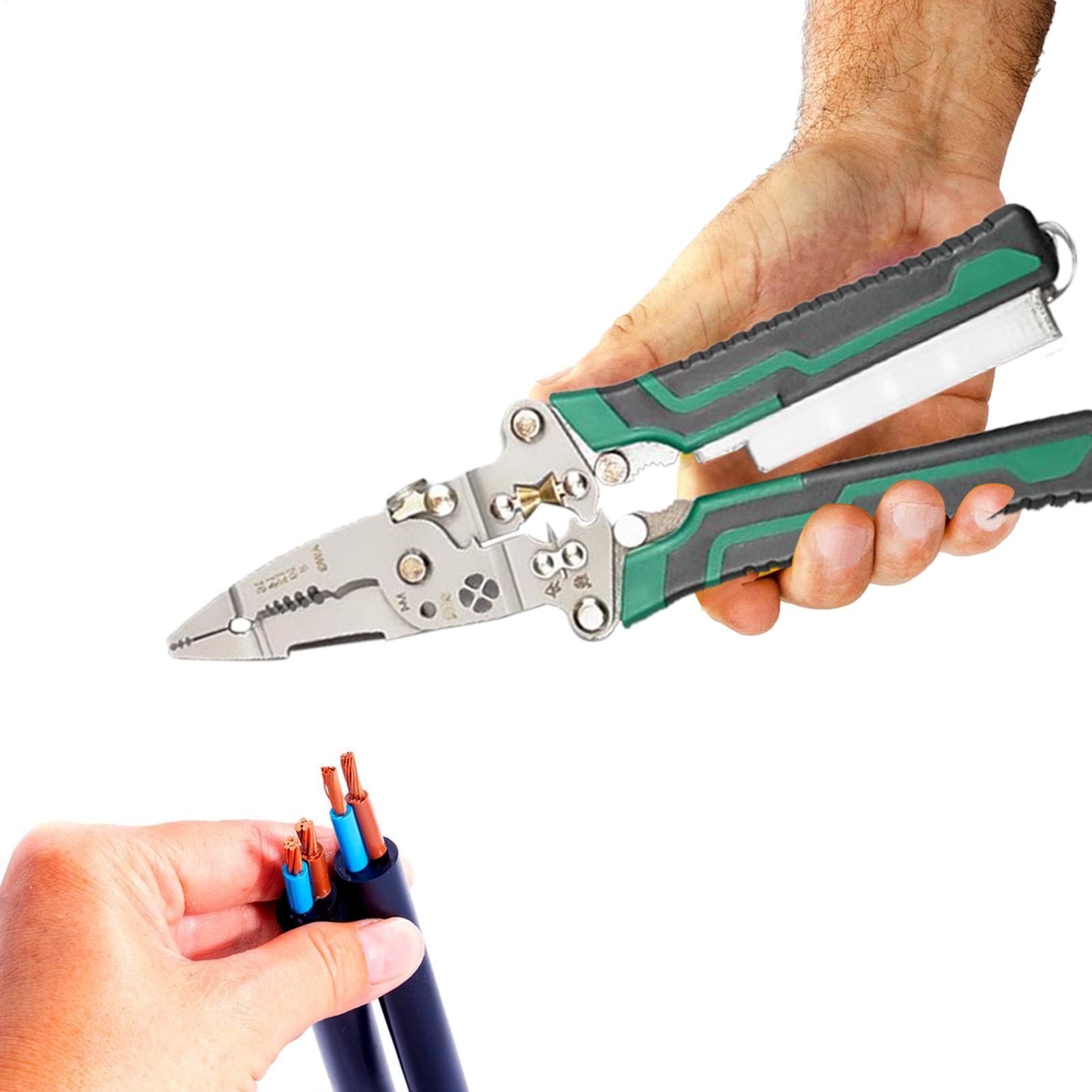 

Wire Strippers Heavy-Duty Electrician Wire Crimper Professional Multi-purpose Stripping Pliers Quick-Release Cable Crimping Tool China Mainland