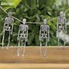 4 Stück/Set Schädel Hängender Geist Simulation Menschliches Skelett Cosplay Ornament Knochen Halloween Party Heimdekorationen Requisiten