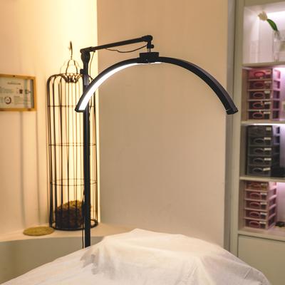 308LED 28 Inch U-shape Floor Beauty Lamp Nail & Lash Moon Lamp Three Color Temperatures and Ten