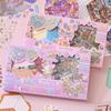 Fantasy Park 3D Scene Sticker Book DIY Craft Kit 61 Sheets 40 Stickers 20 Cards with Tweezers for Journaling Scrapbooking Card