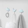 Wall-Mounted Simple Hooks Strong Viscose Non-Marking Load-Bearing Sticky Hooks for Bathroom Kitchen Non-Perforated
