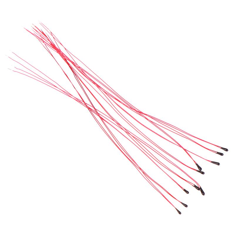 10Pcs Ntc Thermistor Thermal Resistor Mf52B 10K 100K Probe Wire B3470 B3380 1%