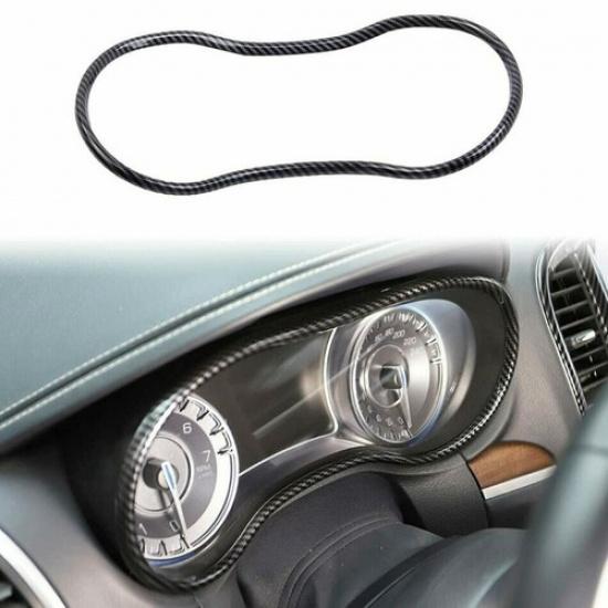 For 2015- Chrysler 300 Carbon Fiber Inner Console Dashboard Cover Trim Frame