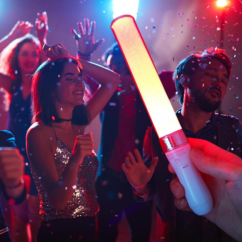 Led Glow Sticks Colorful Rgb Glow Foam Stick Cheer Tube Dark Light Lightsticks for Idol Concert Xmas Birthday Wedding Party