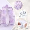 0.9*91cm Adhesive Crystal Rhinestone Sticker Diamond Ribbon DIY Sticker Rhinestones Arts Crafts Car Phone Decoration 4 Rows