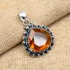 Pretty Honey Topaz Gemstone Handmade 925 Sterling Silver Jewelry Pendant For Women