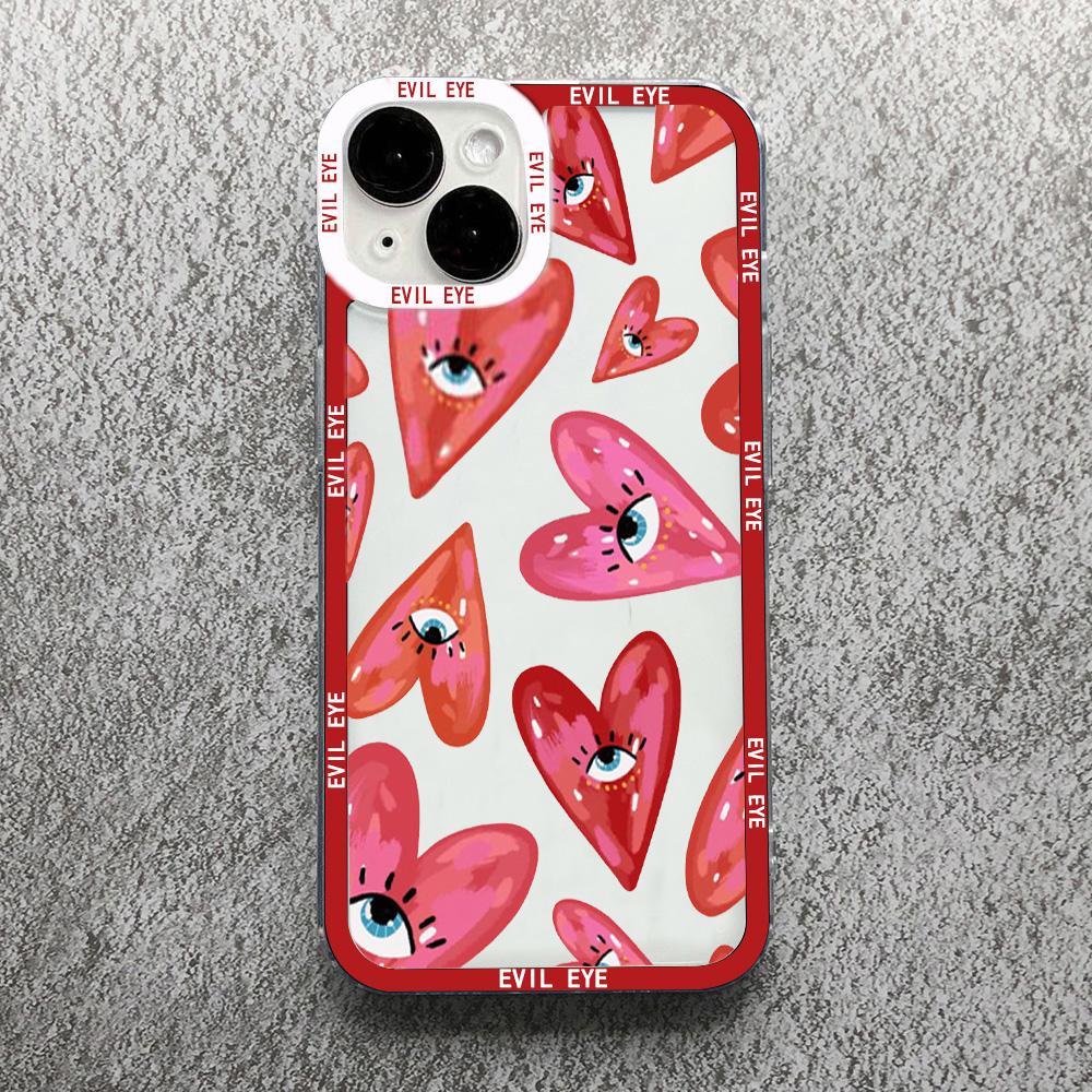

Чехол для телефона с принтом Синий Глаз Удачи Синий Глаз Дьявола Для iPhone 14 12 13 11 Pro Max XR X XS MAX 13Pro 7 8 Plus Чехол Прозрачный Ударопрочный Fundas iPhone 11