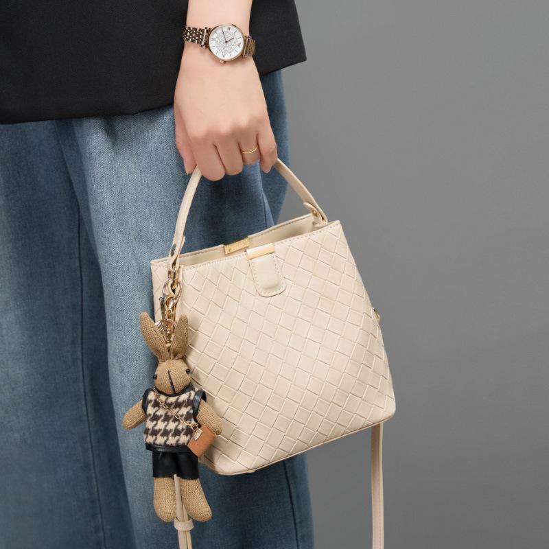 Bags Women'S Bucket Bags Women'S Leather Women'S Bags Large Capacity Woven Bags Crossbody Bags Handbags Tide