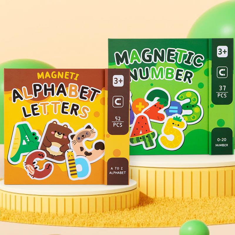 Aufklärung Kinder-Magnetaufkleber, Zahlen, Buchstaben, Arithmetik, Zerlegungsspielzeug,
