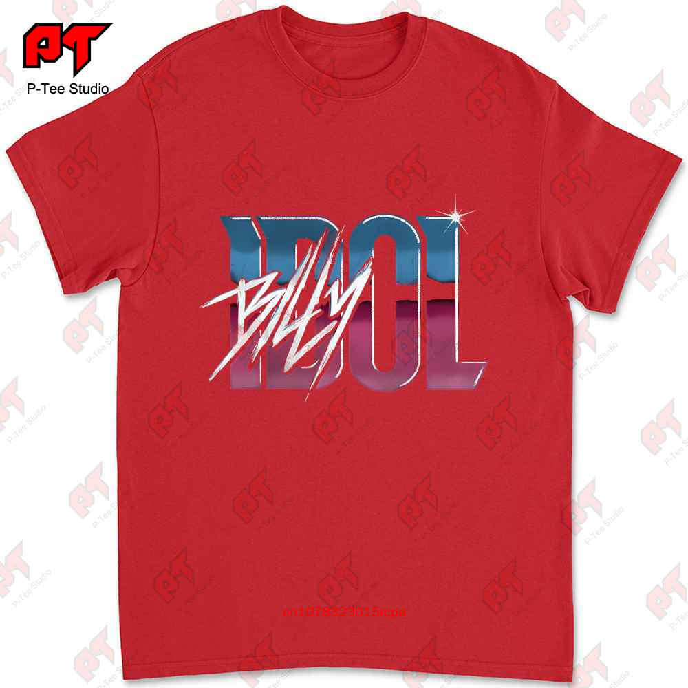Vintage Logo Billy Idol T Shirt 0W43 S