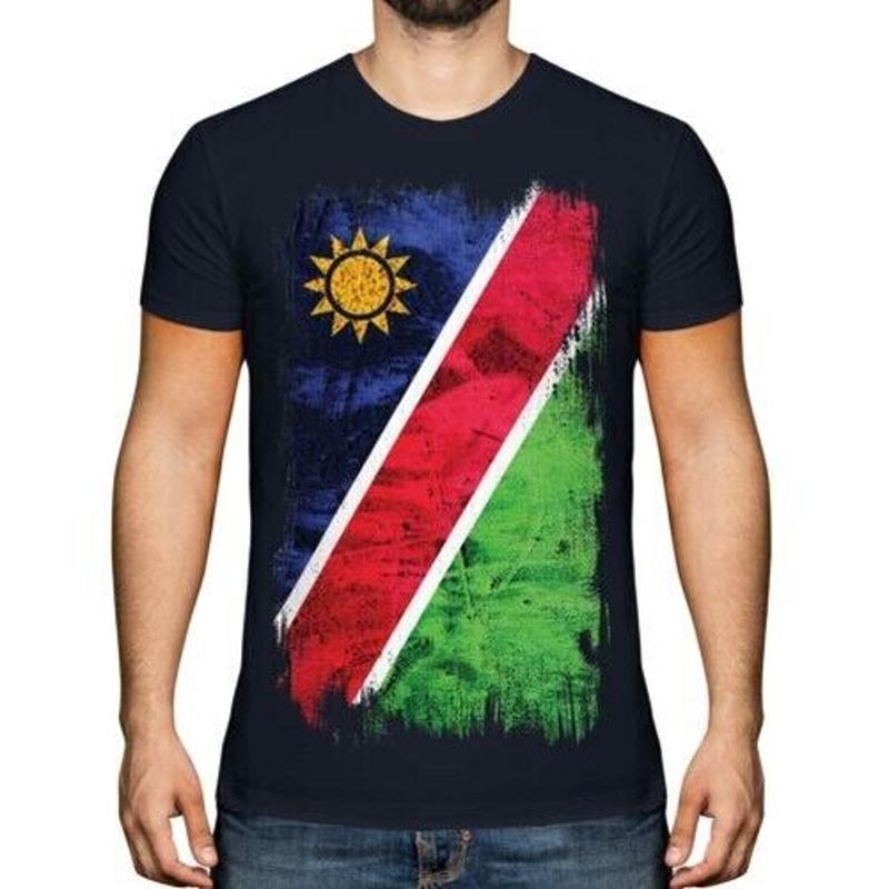 Namibia Grunge Flag Men's T-shirt Namibia Shirt Football Jersey Gift