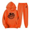 Herren Fleece Kapuzen Sportbekleidung Set, modische Freizeit-Sportbekleidung, Herbst und Winter