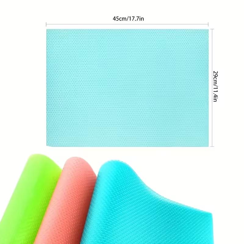 4 Stuks Wasbare Koelkastmatten, Plankenbekleding voor Koel- & Vrieskast Glazen Planken, Keuken- & Hotelgebruik