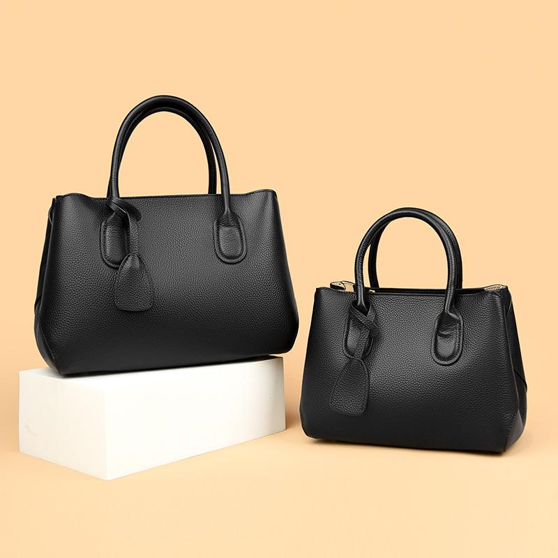 Leather Women'S Handbag Shoulder Bag Cowhide Fashion Messenger Bag Trendy Simple Bag