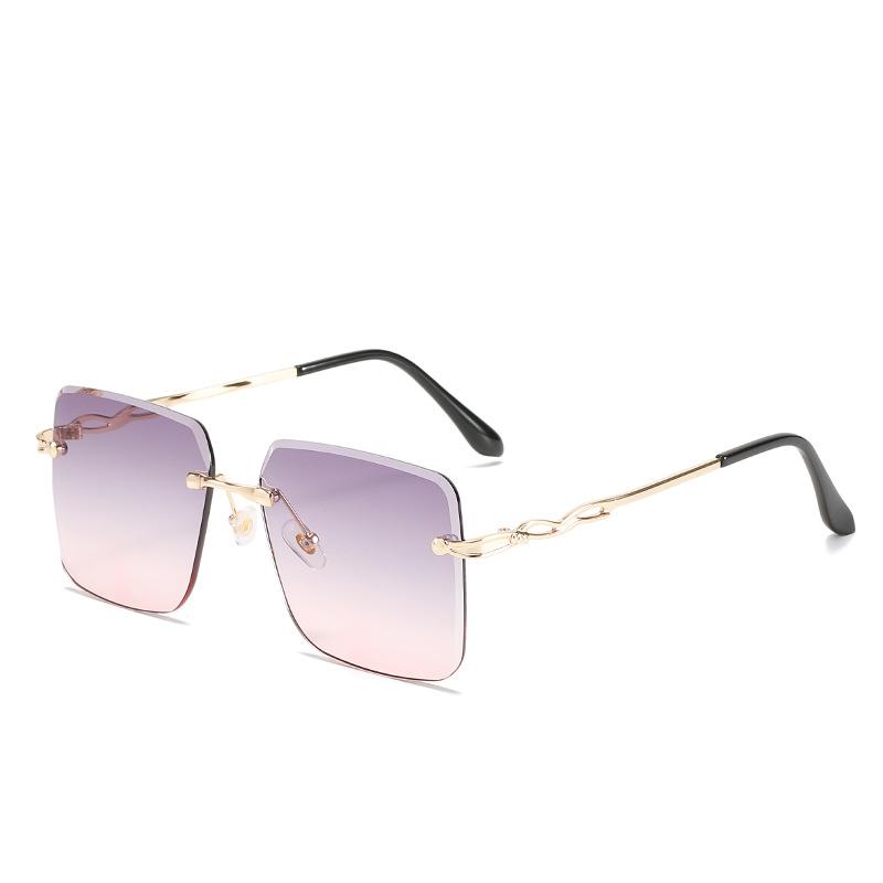 Ocean Piece Sunglasses Trendy Glasses Trimmed Sunglasses Women'S Frameless Metal Sunglasses S087