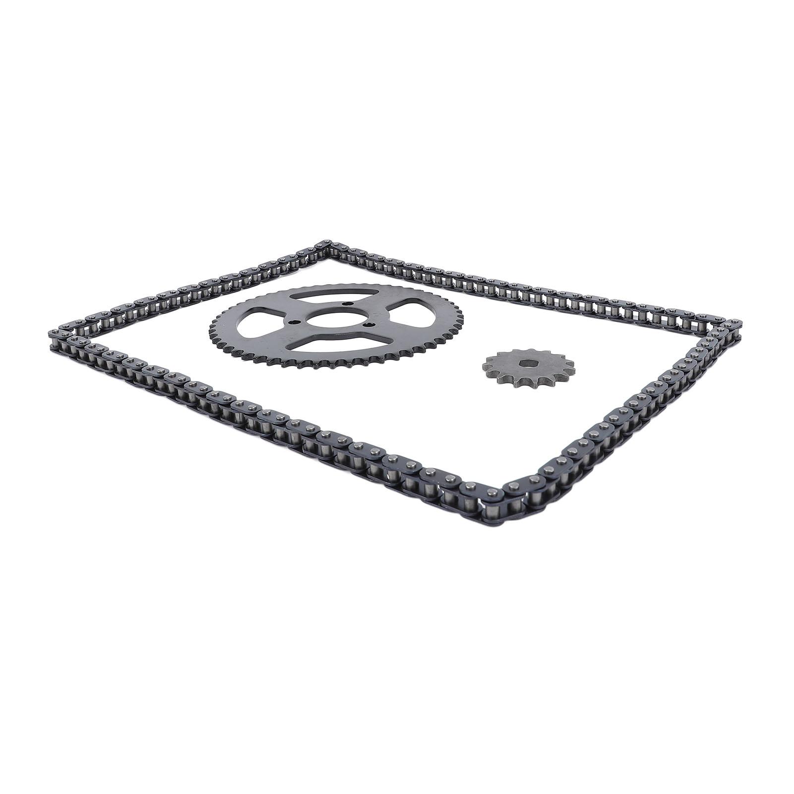 

T8F Front Rear Sprocket Chain Kit 35mm 54T Sprocket 15T 10mm H Hole Sprocket 120 Links Chain for Motorcycle