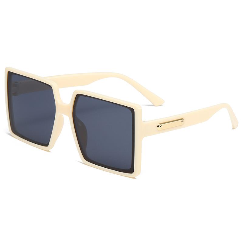 New large-frame European and American trend sunglasses fashion street shooting travel sunshade sunglasses women's square sunglasses