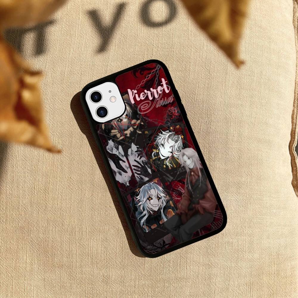 Anime The Freak Circus Pierrot Phone Case For IPhone 17 16 15 14 13 Plus 12 11 Pro Max PC+TPU Cases Back Cover