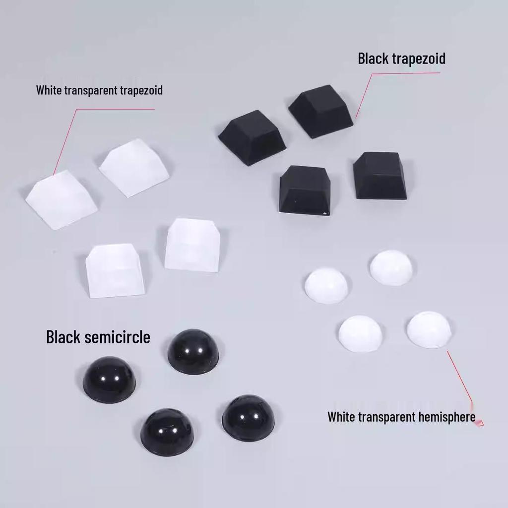 Silicone Vibration Damping Speaker Foot Pads - Anti-slip, Shock Absorbing, Self-Adhesive, Trapezoidal Design for Amplifiers