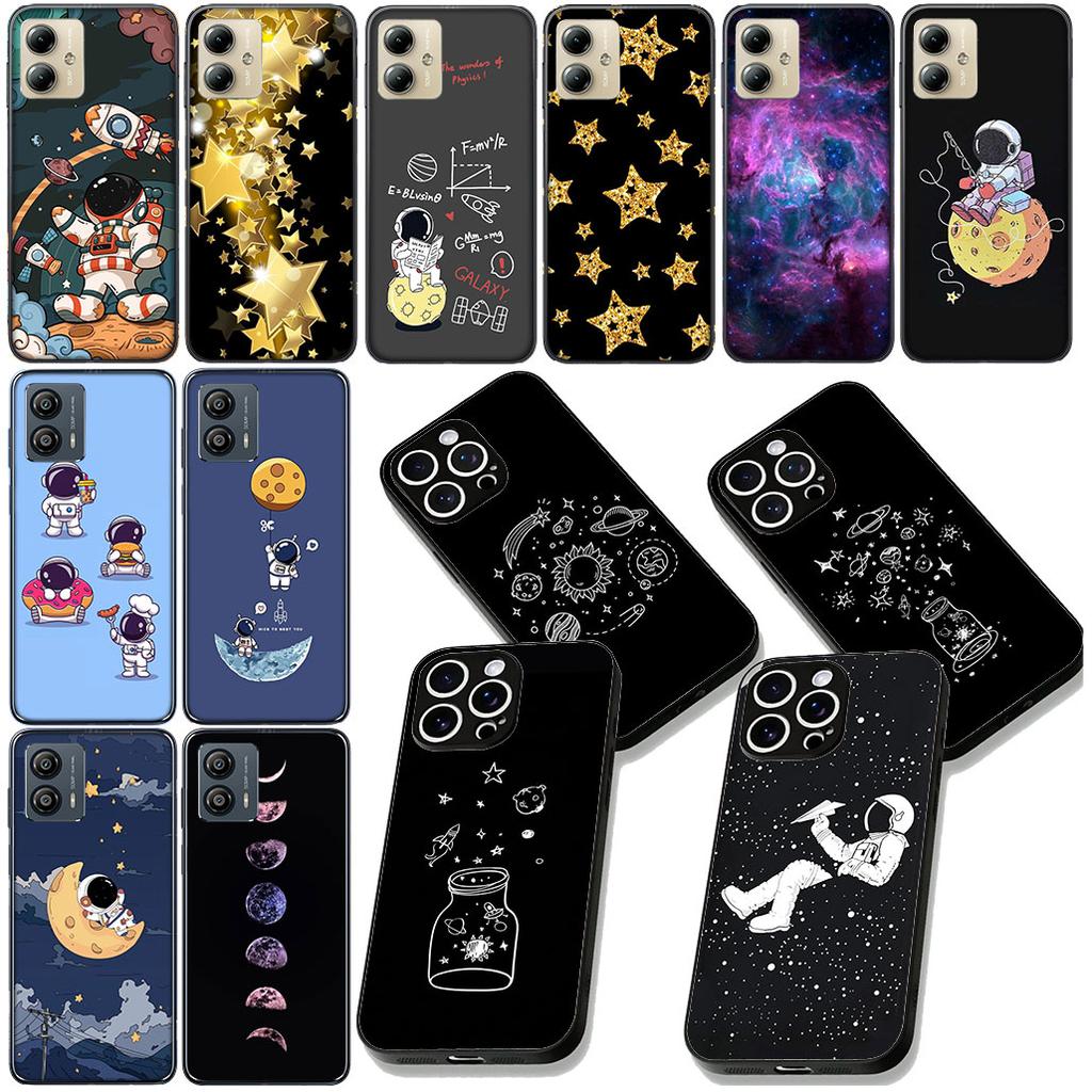 Custodia Astronauta Galassia Luna Cielo Stelle per Samsung Galaxy Note 20 9 10 S8 S10 Lite S9 Plus A54 A53 A21S S10E A17