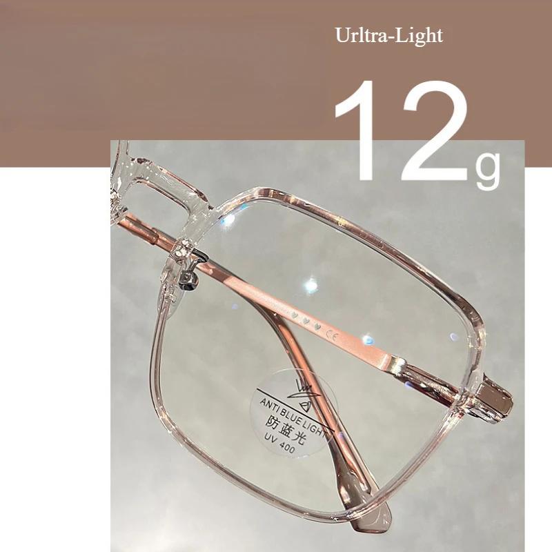 Fashion Myopia Glasses for Women Men New Color Square Transparent Eyeglasses Retro Minus Diopter Eyeglasses Optical Prescription