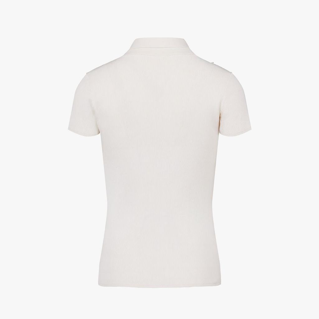 FAIRLIAR GOLF Big Ribbon Pearl Knit (White)