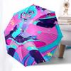 1pc Vocaloid Hatsune Miku Automatic Opening Umbrella with Convenient 3-Fold Design, 8-Bone Iron Frame - Outdoor for Fans, Travelers, Daily Use, and Fe